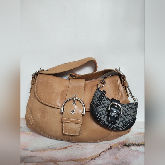 Authentic Coach Signature Mini Soho Pouch Charm Keychain Y2K - Picture 14 of 14